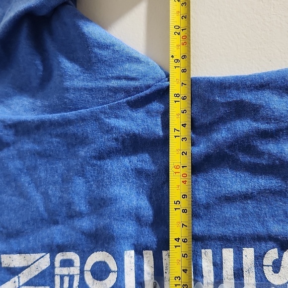 Printed t-shirt blue size M Flag Waving Patriot John W Shirt Usa July 4th Blue - Picture 6 of 8